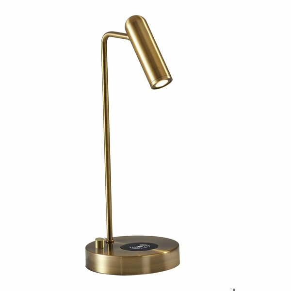 Homeroots Brass Metal LED Desk Lamp6 x 8 x 16.5 in. 372527